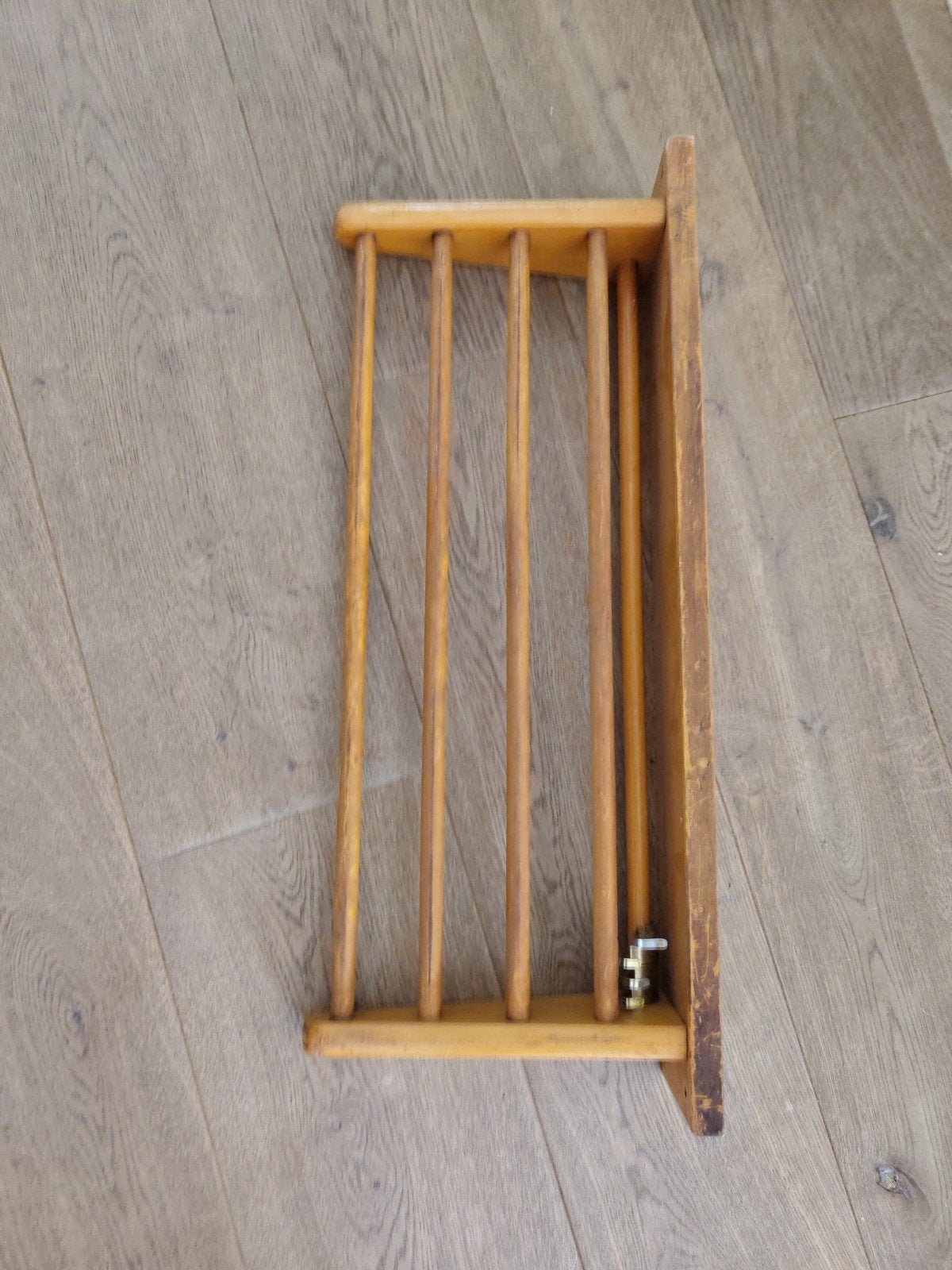 Vintage houten wandkapstok, Gebruikt, Minder dan 100 cm, Hout, Ophalen