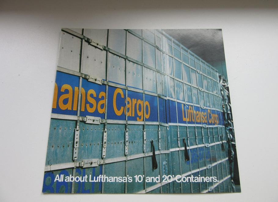 Lufthansa brochure All about Lufthansa's 10 and 20 container, Verzenden, Zo goed als nieuw, Overige typen