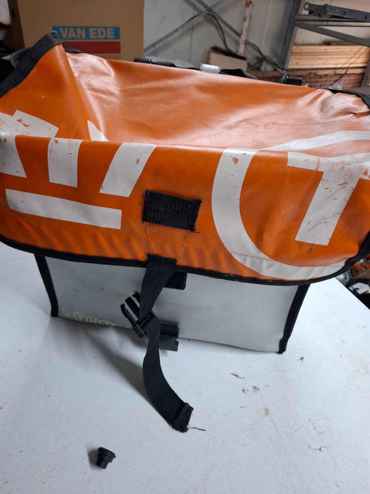 Oranje bezorgtas - Ideaal voor maaltijdbezorging, Ophalen, Gebruikt, Onbekend, Onbekend