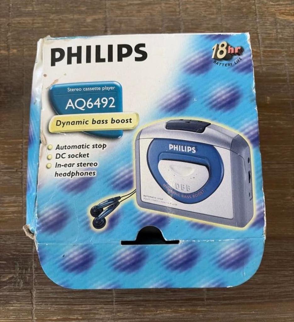 Philips AQ6492 Stereo Cassettespeler met Dynamic Bass Boost, Audio, Tv en Foto, Walkmans, Discmans en Minidiscspelers, Ophalen of Verzenden