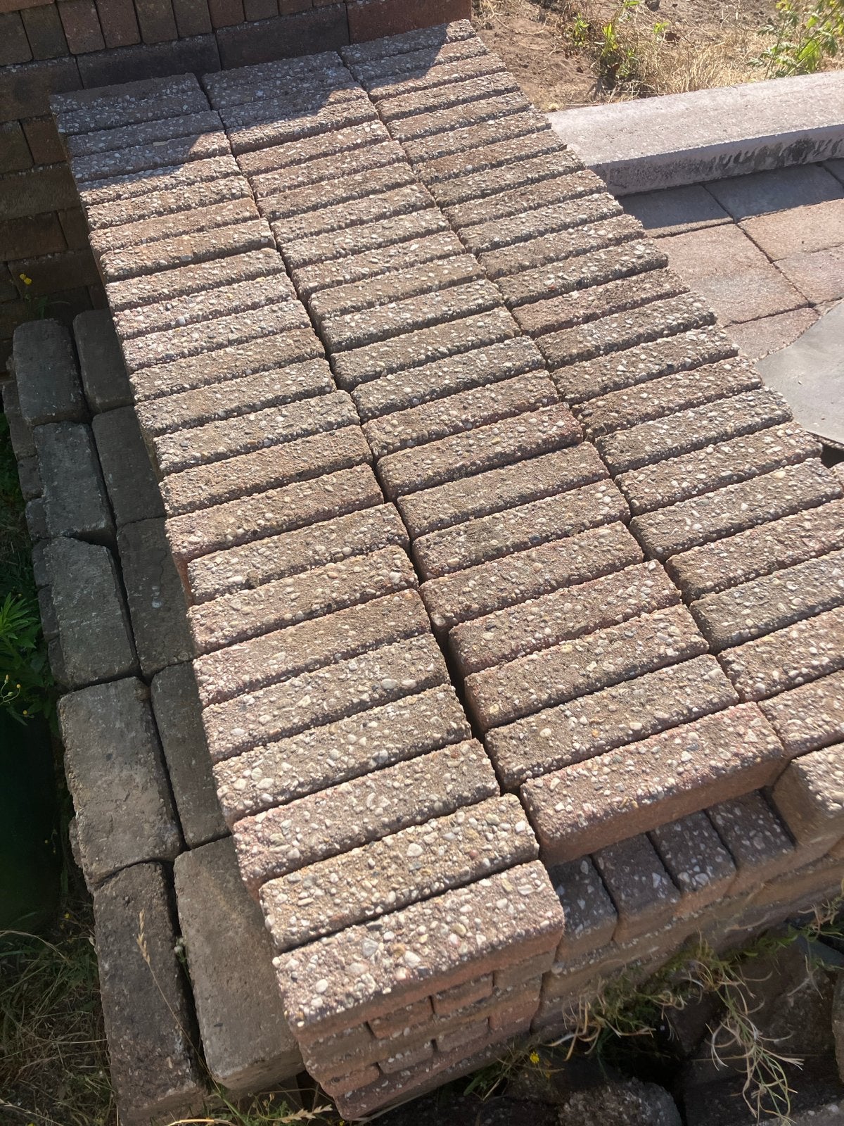 Betonklinkers waalformaat, Gebruikt, Klinkers, Ophalen of Verzenden, 10 m² of meer