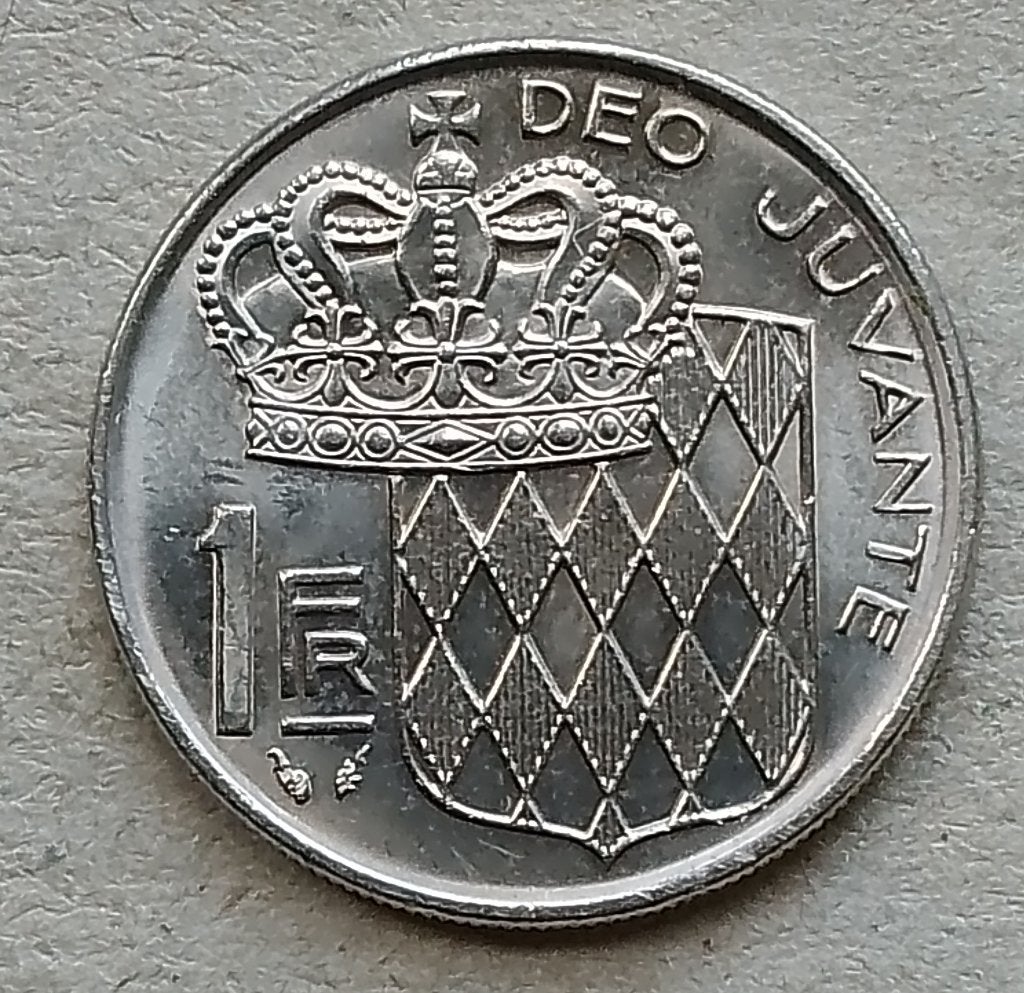 Monaco, 1 franc 1982, Ophalen of Verzenden, Overige landen, Losse munt