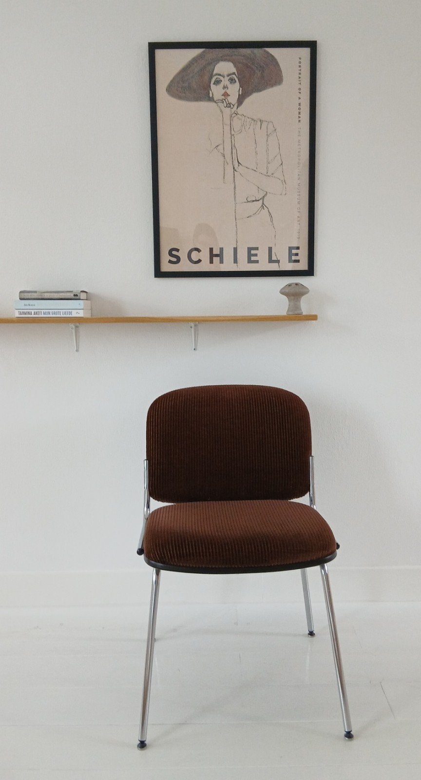 Vintage Buisframe Chair  _ Brown Rib,, Ophalen, Zo goed als nieuw, Bruin, Eén