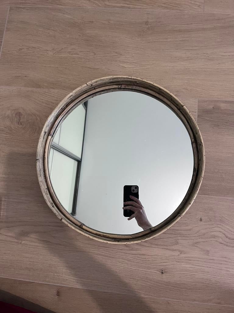 Ronde spiegel, Ophalen, Minder dan 50 cm, Rond, Zo goed als nieuw