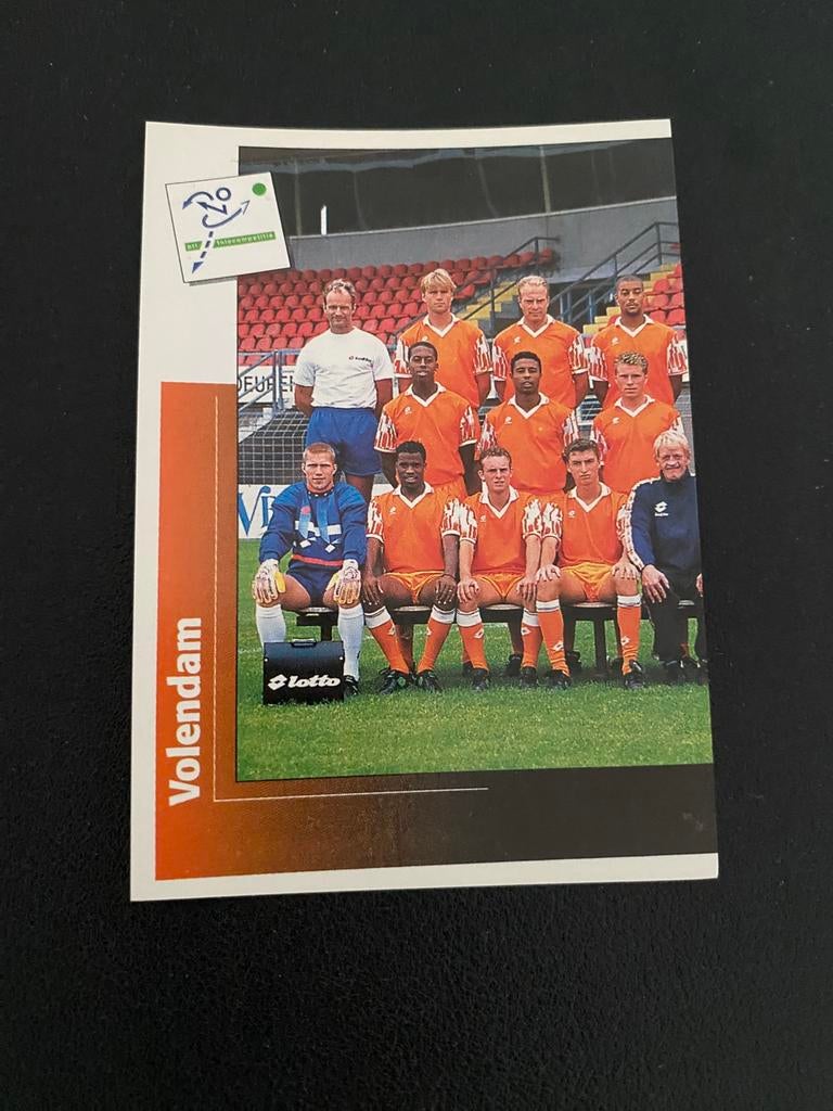 Volendam Elftal - Panini Voetbal 96, Ophalen of Verzenden, Zo goed als nieuw, Overige binnenlandse clubs, Poster, Plaatje of Sticker