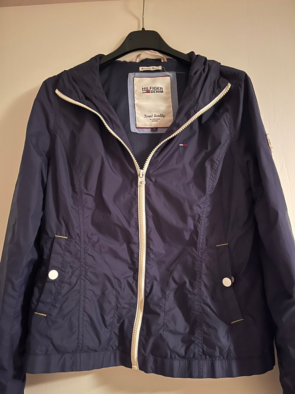 Tommy Hilfiger Jas Donkerblauw, Ophalen of Verzenden, Zo goed als nieuw, Blauw