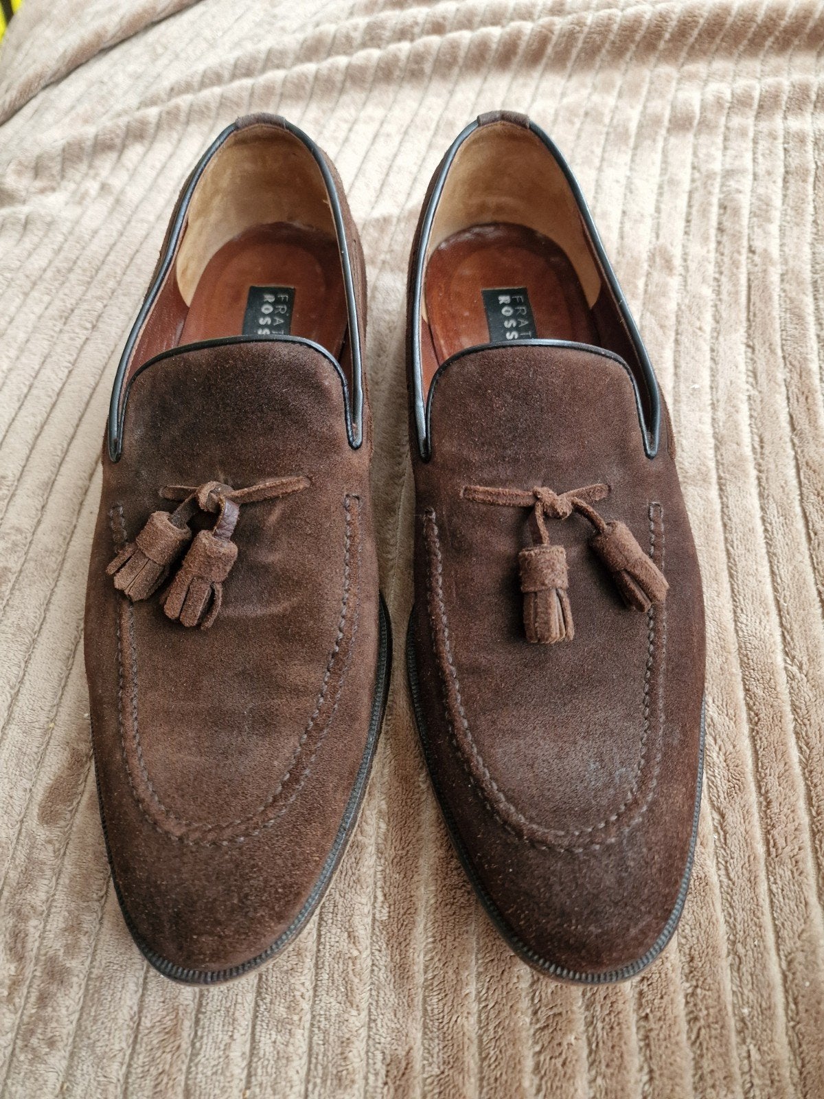 Fratelli Rossetti suède loafers - Maat 43, Kleding | Heren, Loafers, Bruin, Ophalen of Verzenden, Fratelli Rossetti