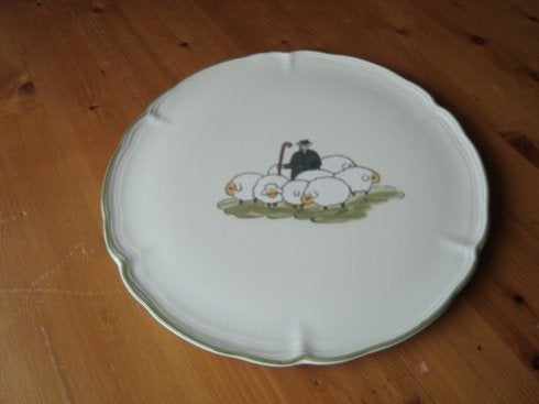 Gebakschaal Schaapjes servies, Info@detagrijn.com, Overige materialen, Overige merken, Overige typen