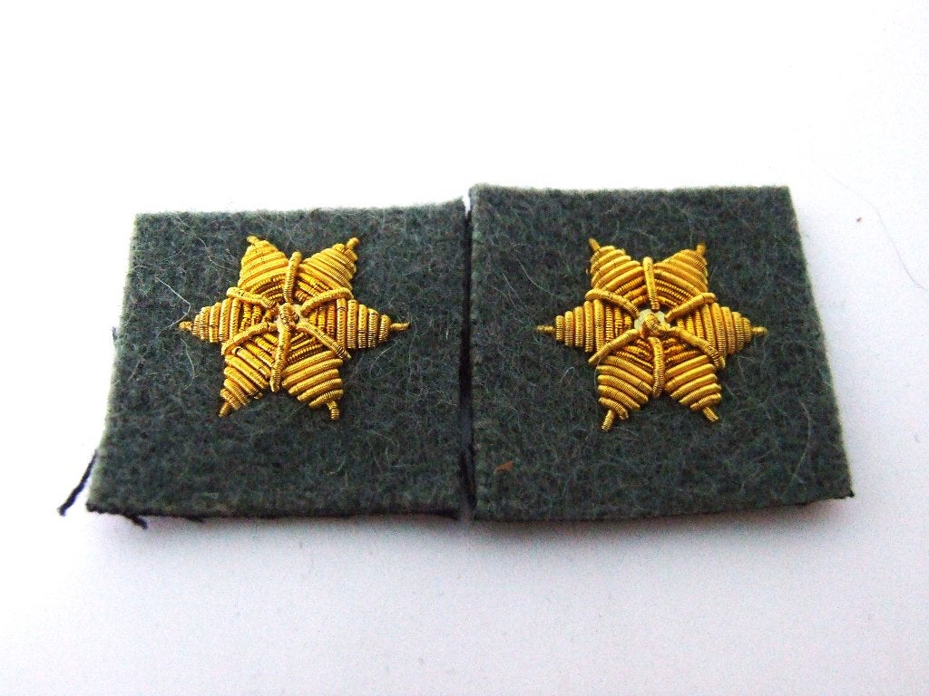 Koninklijke,Landmacht,KNIL,WWII,Officier,Sterren,Goud, Verzenden, Landmacht, Nederland, Embleem of Badge