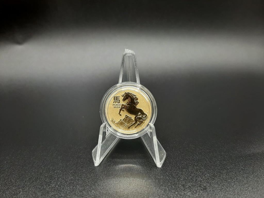 1/10 oz goud Lunar 3 horse 2026, Ophalen of Verzenden, Goud
