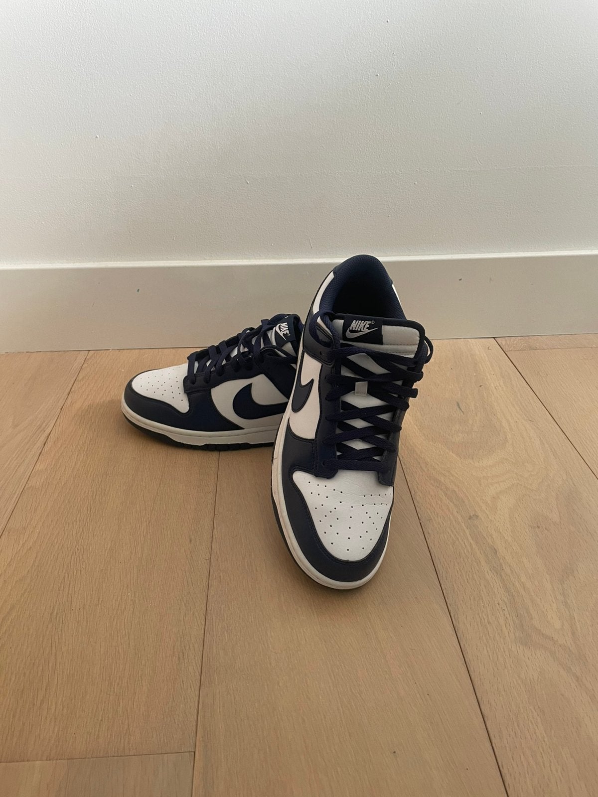 Nike dunk low donkerblauw, Blauw, Nieuw, Ophalen of Verzenden, Sneakers of Gympen