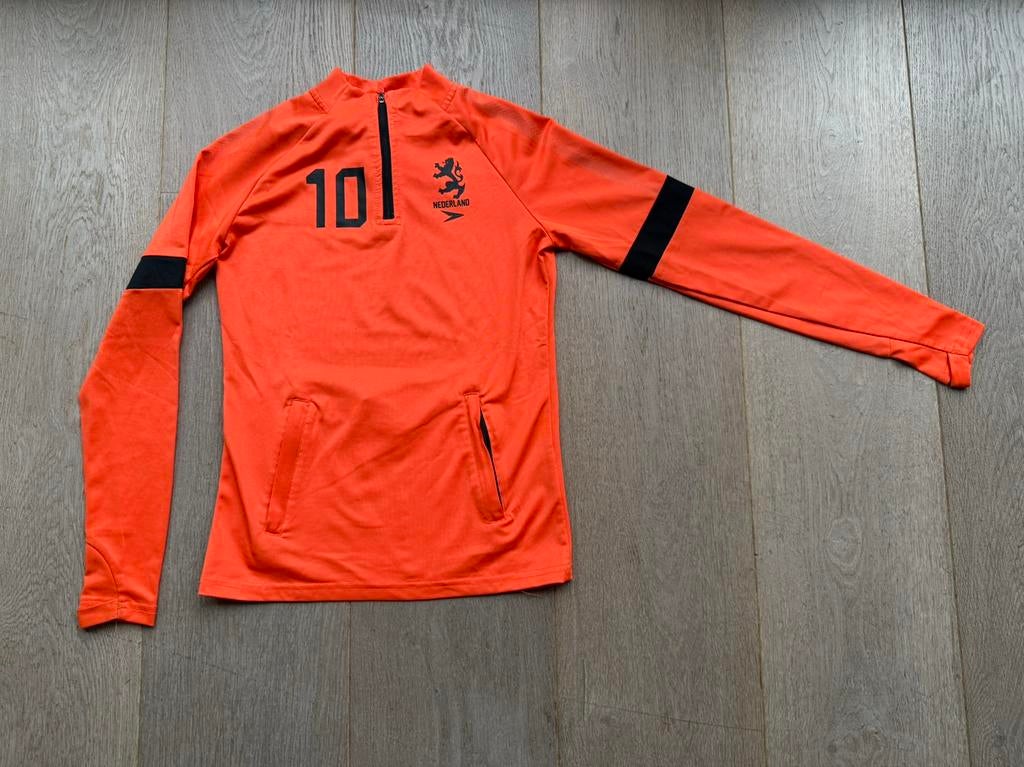 oranje voetbal pully Nederland lm maat 146/152, Kinderen en Baby's, Kinderkleding | Maat 146, Ophalen of Verzenden, Gebruikt, Jongen of Meisje