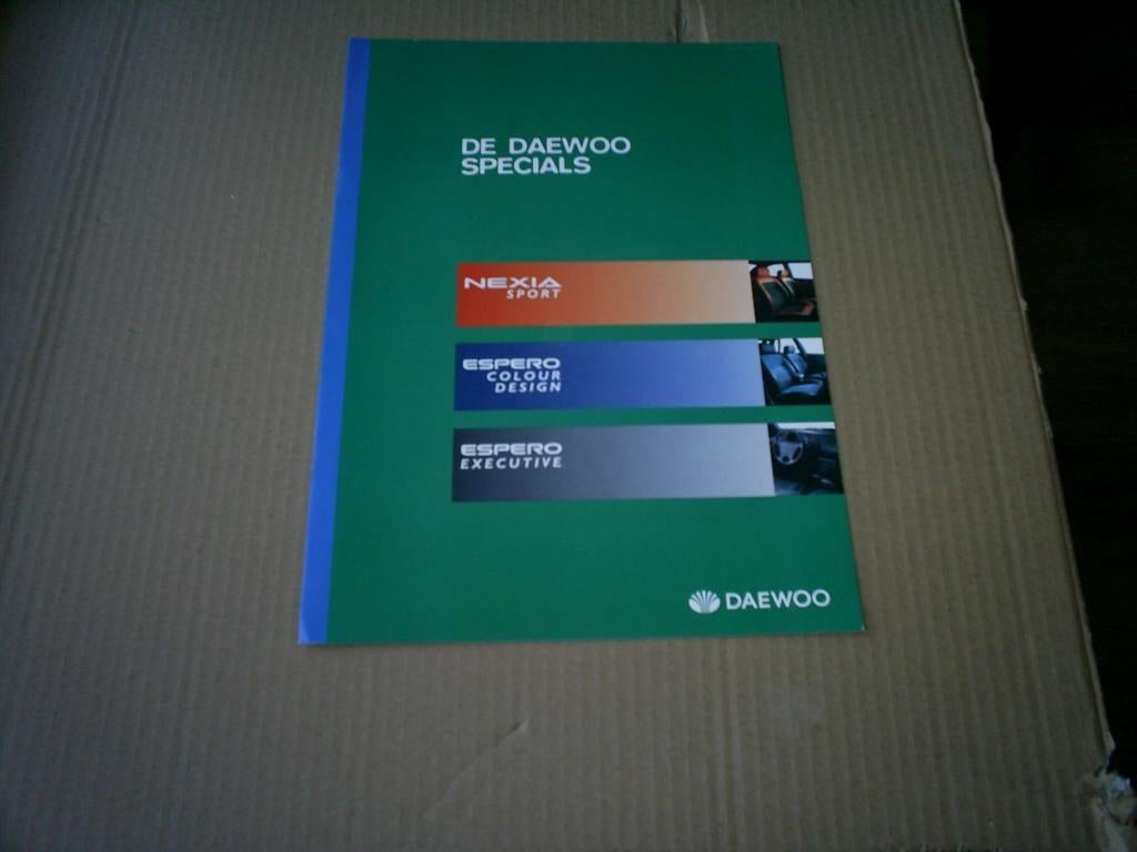 De Daewoo Specials o.a. Nexia en Espero 8 pag., Verzenden, Zo goed als nieuw, Overige merken