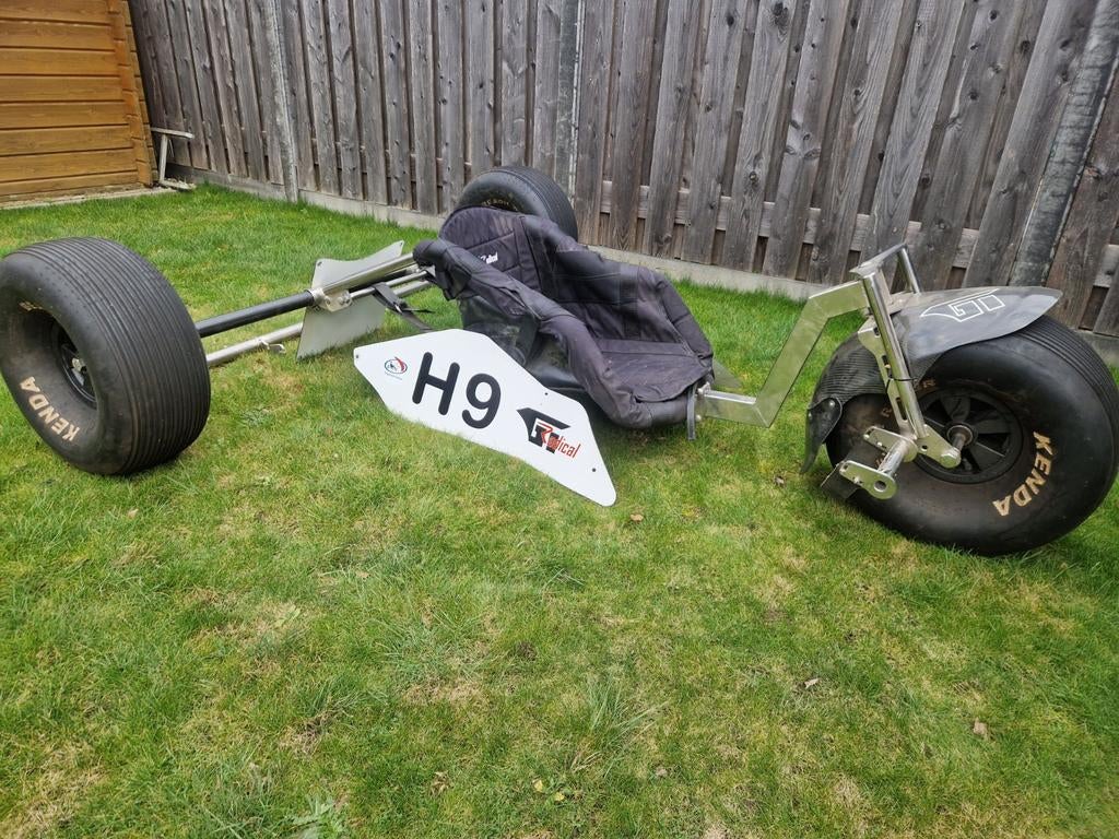 GT Radical Kitebuggy - Carbon & RVS Achteras, Ophalen, Gebruikt, Vierlijns, Toebehoren