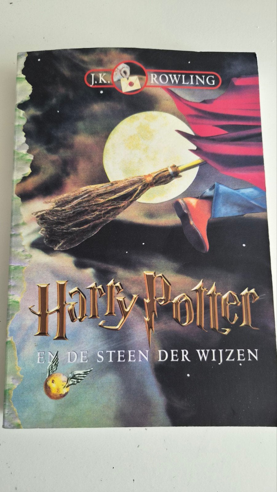 Harry Potter en de Steen der Wijzen - J.K. Rowling, Ophalen of Verzenden, Gelezen, J.K. Rowling, Fictie