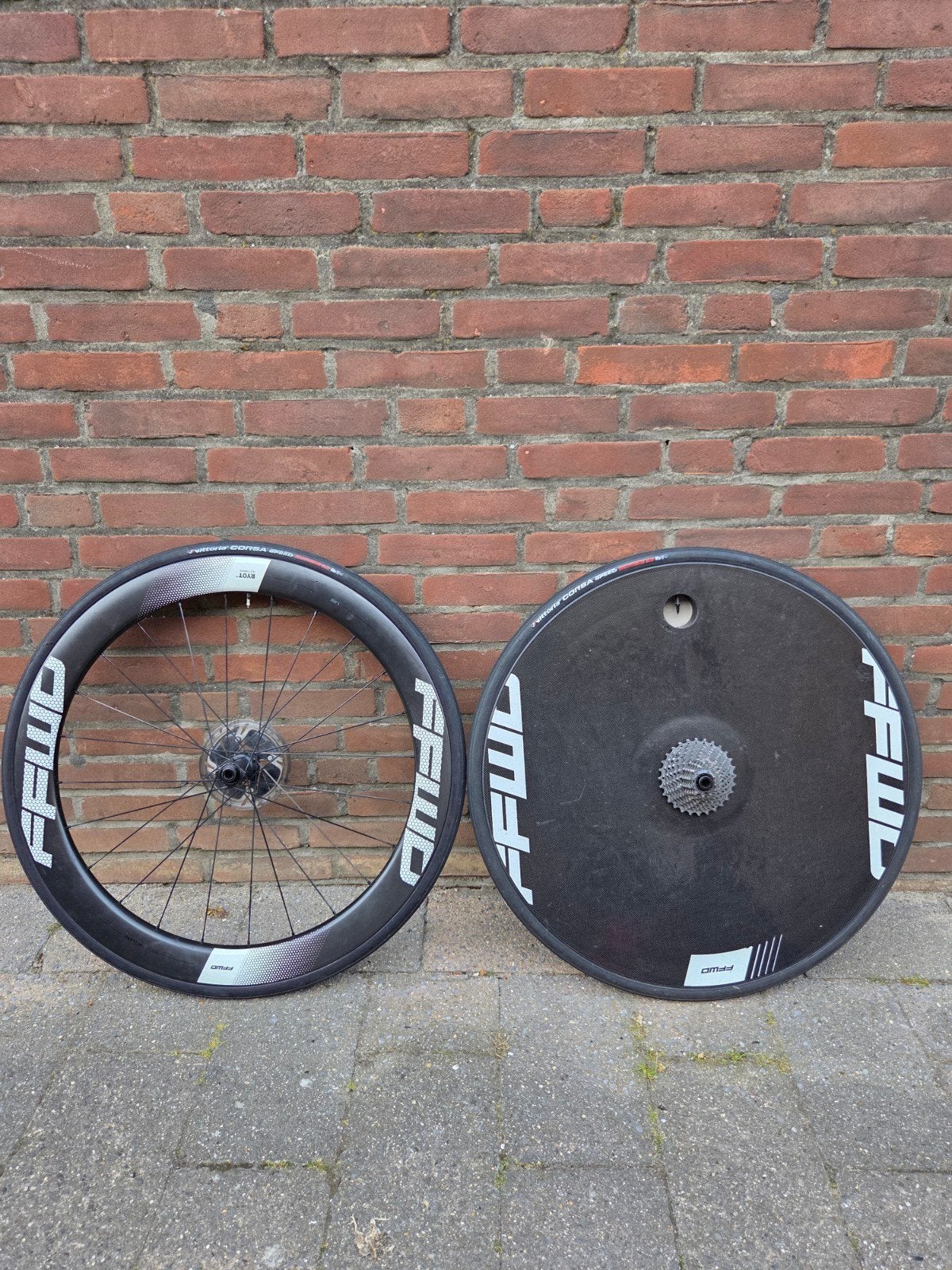 FFWD TT Disc Wielset - Carbon Schijfrem Wielen, Fietsen en Brommers, Fietsonderdelen, Ophalen of Verzenden, Zo goed als nieuw