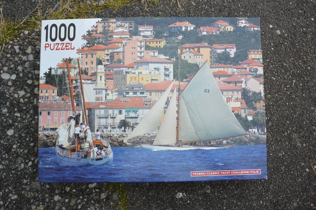 Puzzel met zeilboot 1000 stukjes, Ophalen of Verzenden, 500 t/m 1500 stukjes, Zo goed als nieuw, Legpuzzel