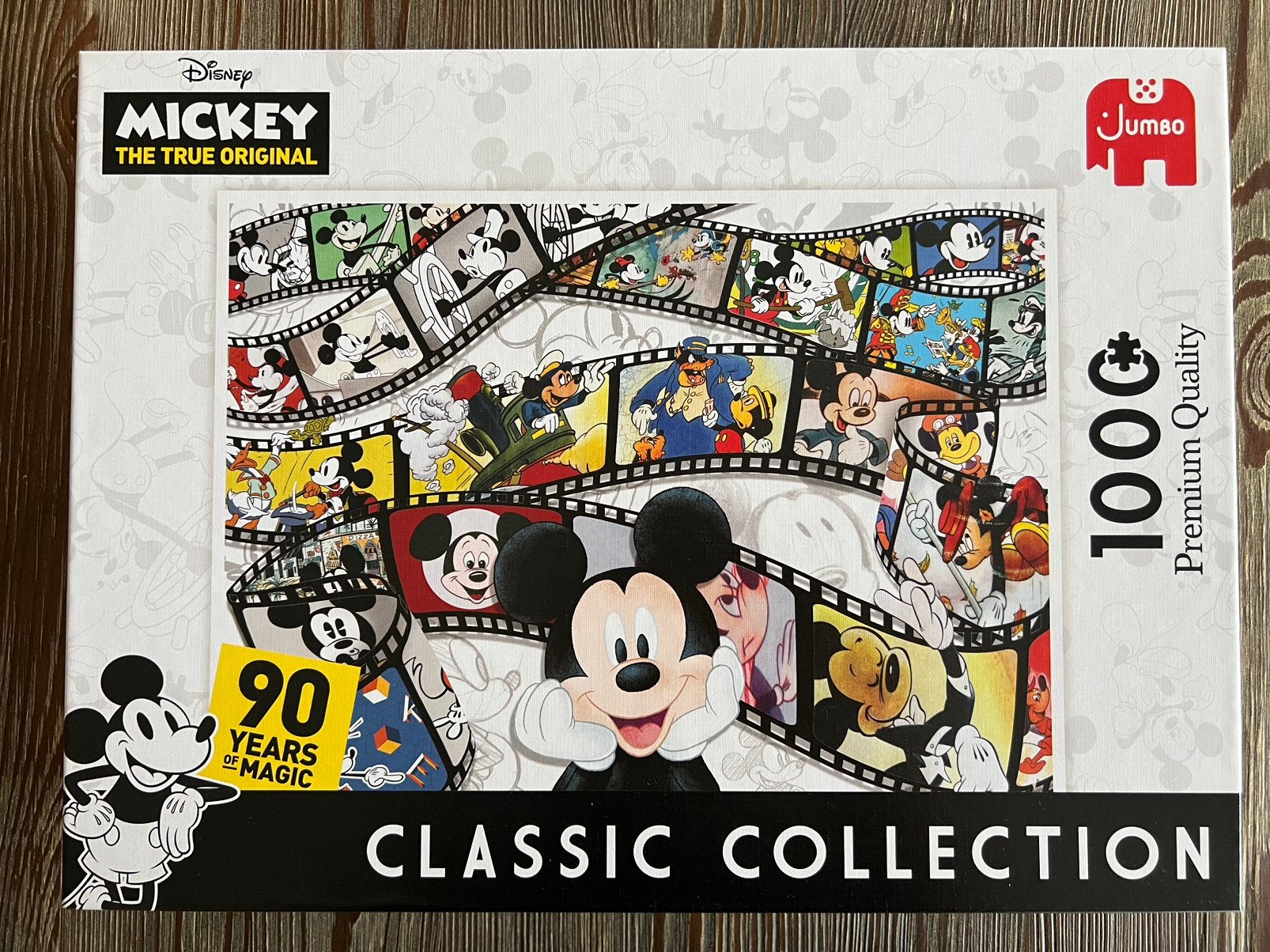 Legpuzzel Jumbo Mickey Mouse Classic Collection 1000stukjes, Hobby en Vrije tijd, Denksport en Puzzels, Ophalen of Verzenden, 500 t/m 1500 stukjes