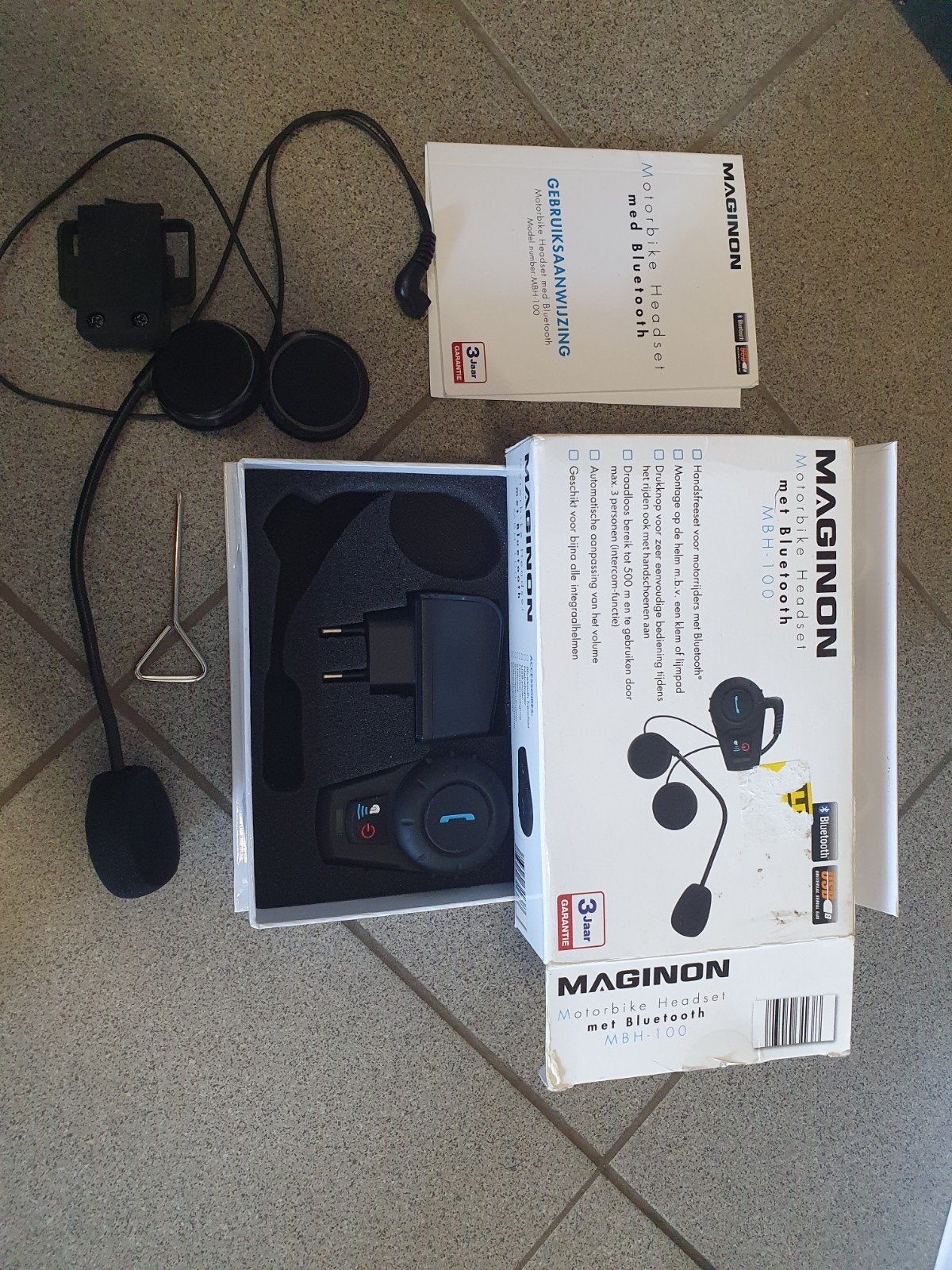 3sets Maginon Bluetooth Motorbike Headset MBH-100, Ophalen of Verzenden, Tweedehands, Overige merken