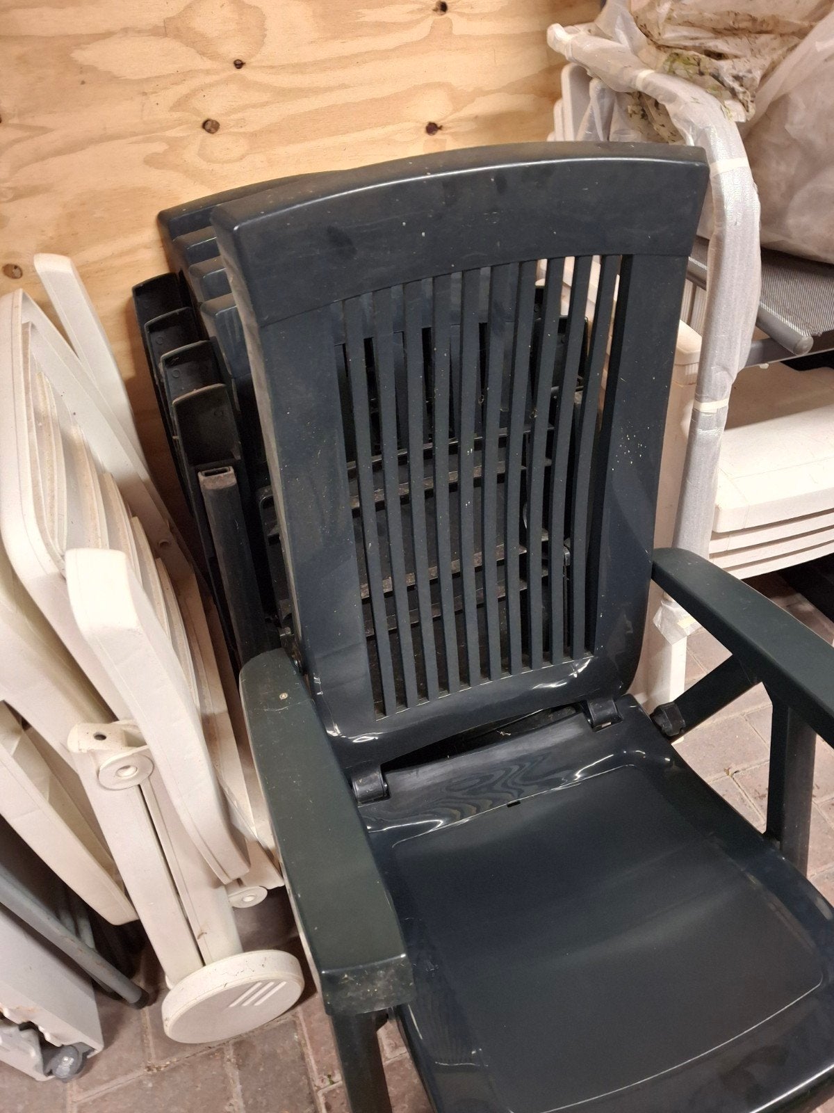 5 tuinstoelen verstelbare rugleuning als nieuw, Ophalen, Zo goed als nieuw, Aluminium