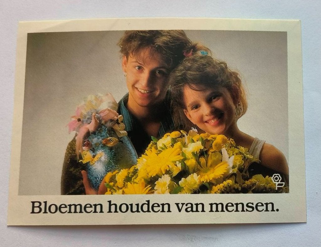 Sticker bloemen houden van mensen(4), Ophalen of Verzenden, Zo goed als nieuw, Dier en Natuur