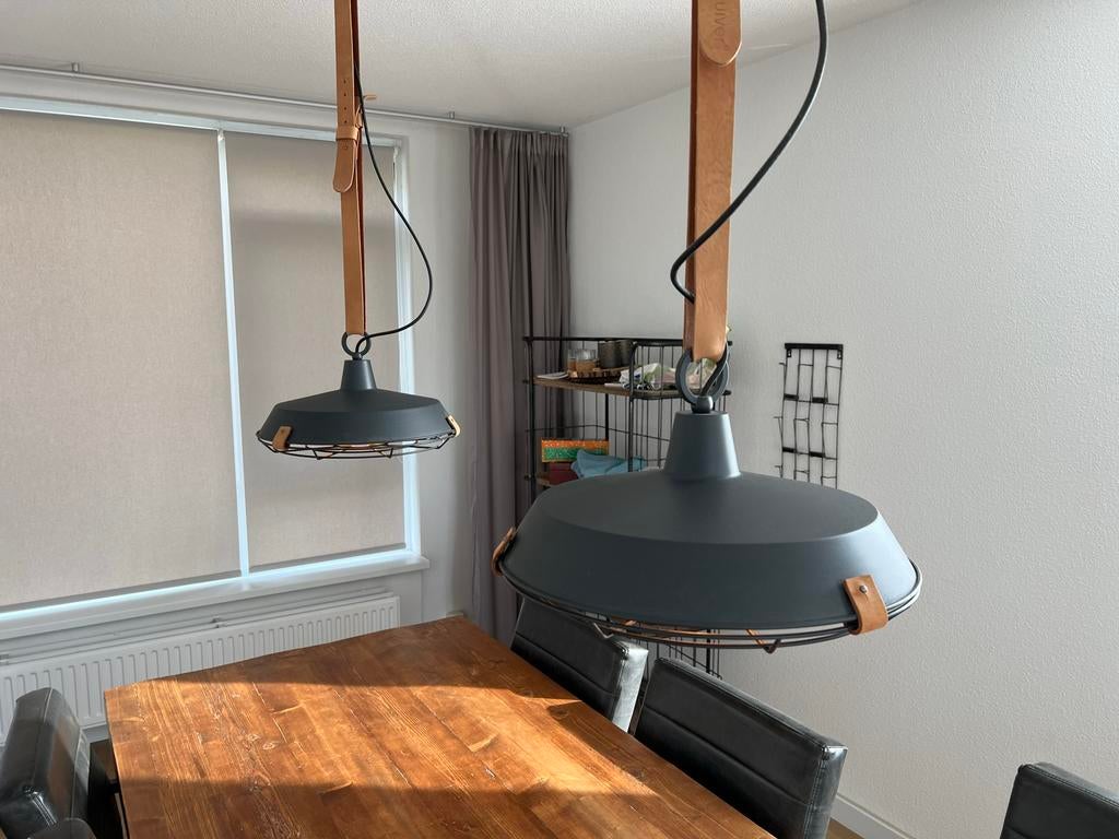 Twee hanglampen Dek antraciet van Zuiver, Ophalen, Zo goed als nieuw, Minder dan 50 cm