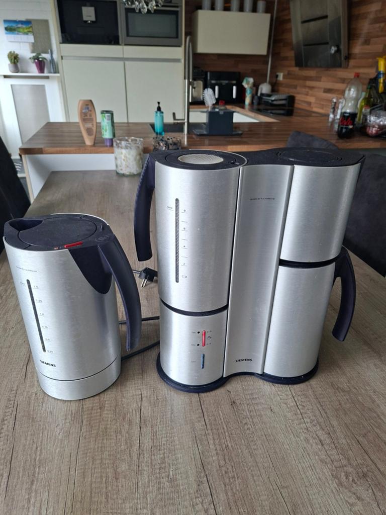 Siemens koffiezetapparaat en waterkoker by F.A. Porsche, Ophalen, Afneembaar waterreservoir, Gebruikt, Koffiemachine
