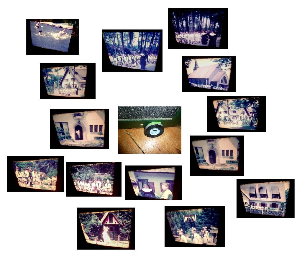 16mm film amateur 1950-1955 Klooster Onderwijs blauwig -, Audio, Tv en Foto, Filmrollen, Ophalen of Verzenden, 16mm film