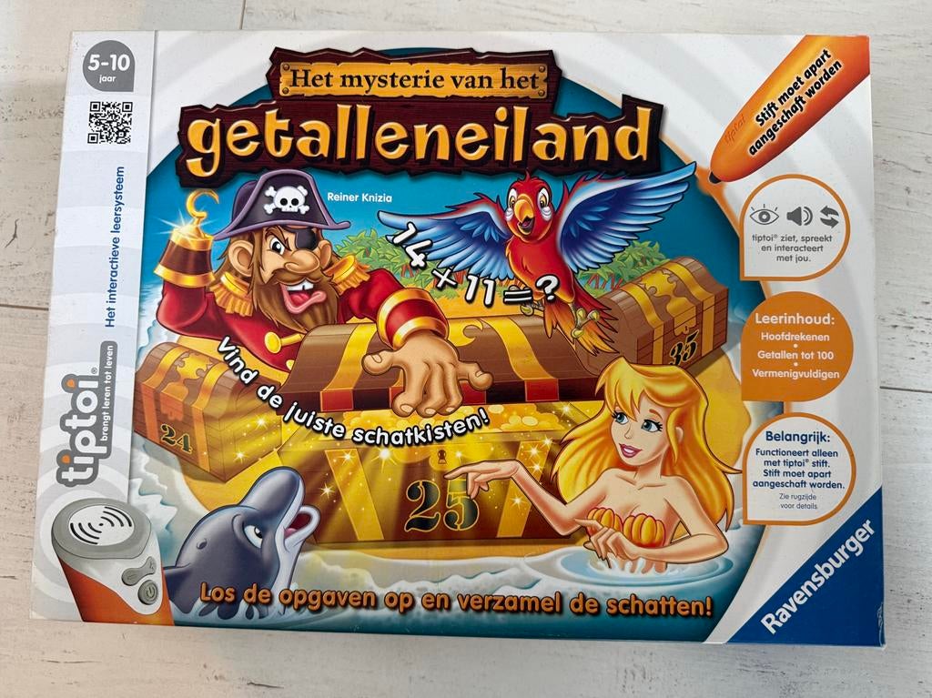 Tiptoi Getalleneiland Ravensburger Educatief Spel, Een of twee spelers, Ophalen, Gebruikt