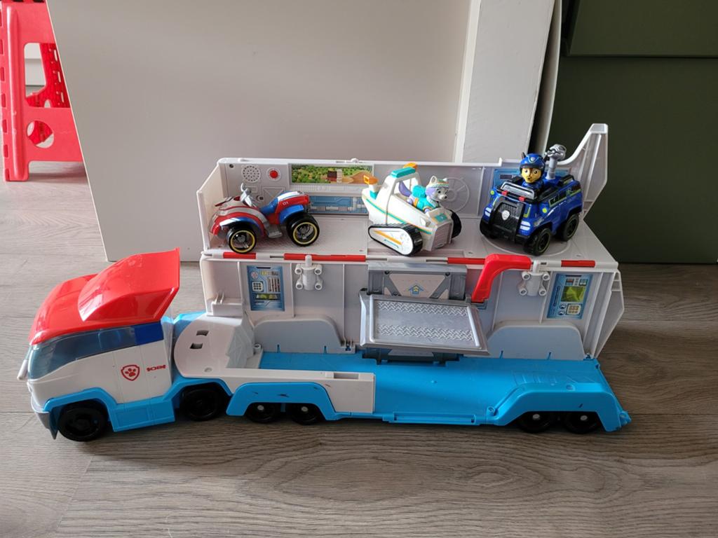Paw patrol bus, Ophalen, Gebruikt