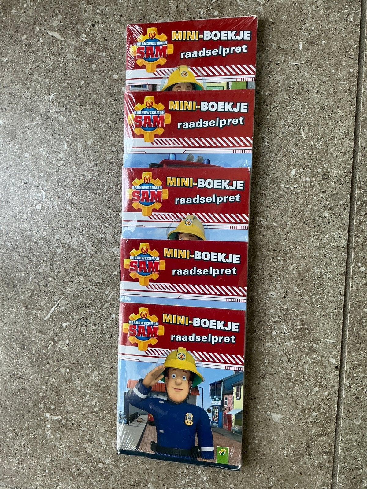 5 mini-raadselboekjes van Brandweerman Sam - nieuw (KWF), Ophalen of Verzenden, Nieuw