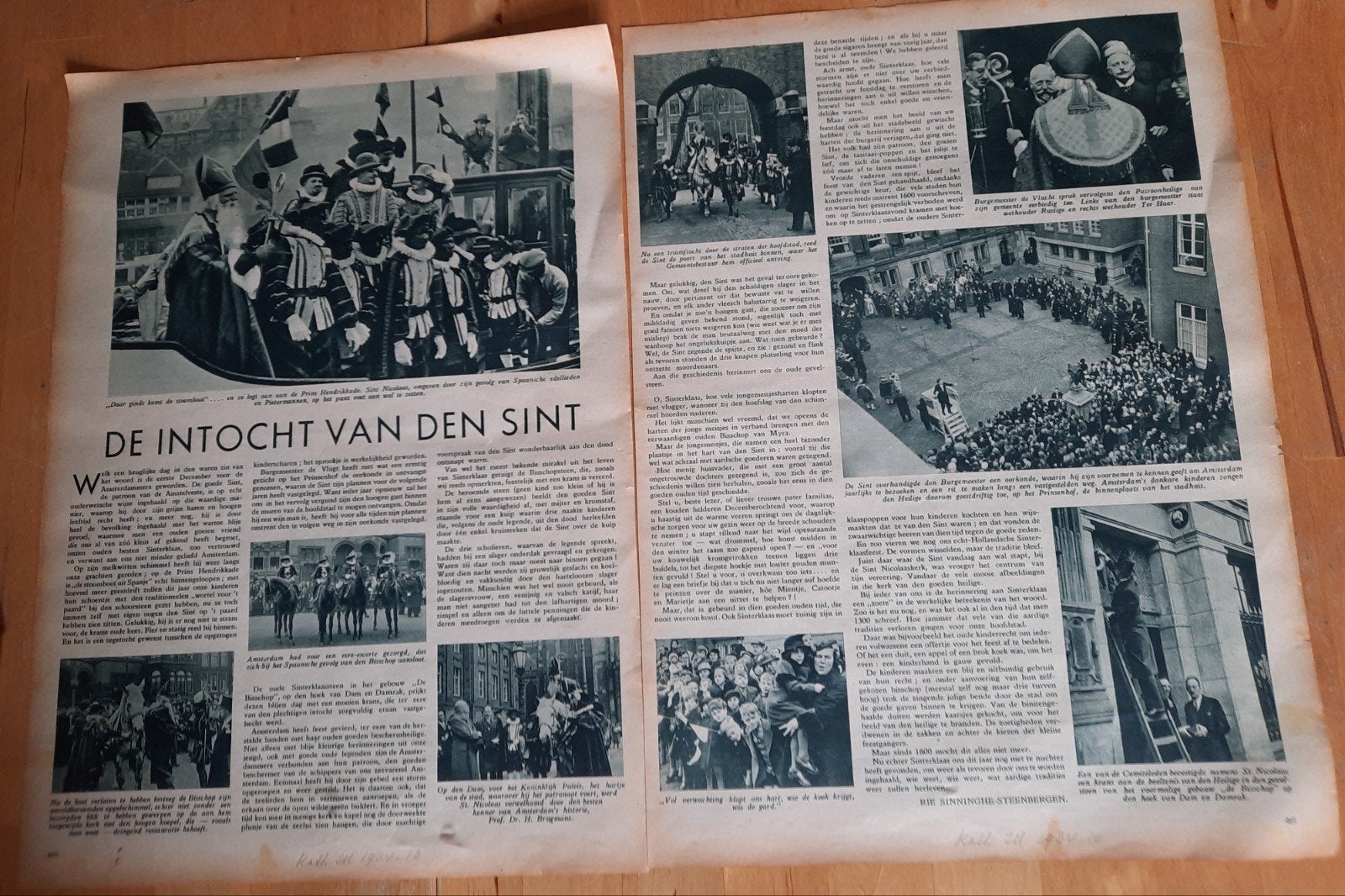 De Intocht van Den Sint - Artikel uit Tijdschrift 1934, Boeken, Tijdschriften en Kranten, Ophalen of Verzenden, Gelezen