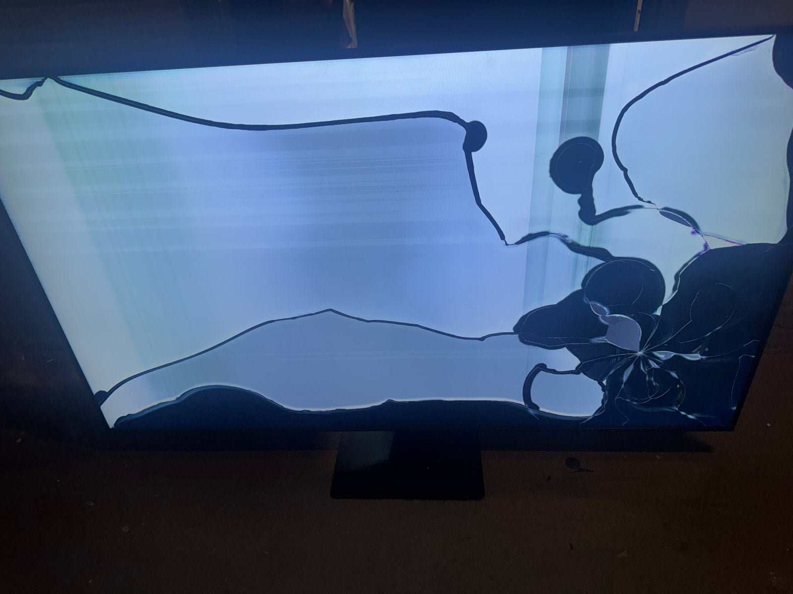 Defecte Samsung QLED TV - Scherm gebarsten (onderdelen), Ophalen, Niet werkend, QLED, Samsung