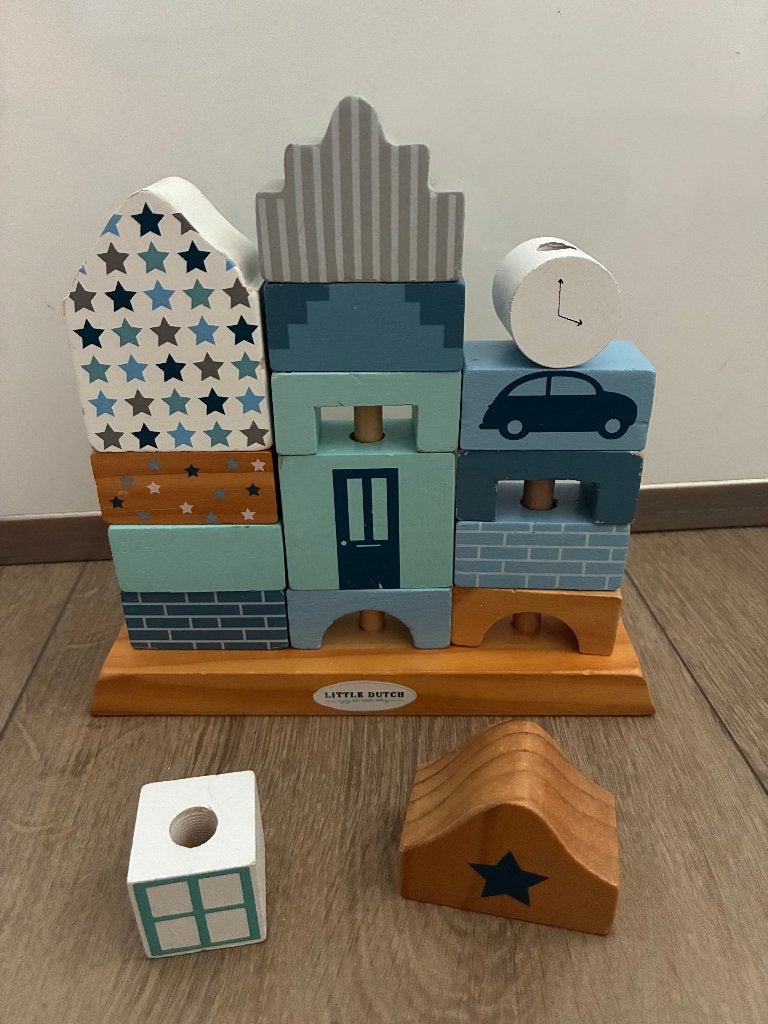 Little dutch houten speelset blokken hout, Kinderen en Baby's, Speelgoed | Houten speelgoed, Ophalen of Verzenden
