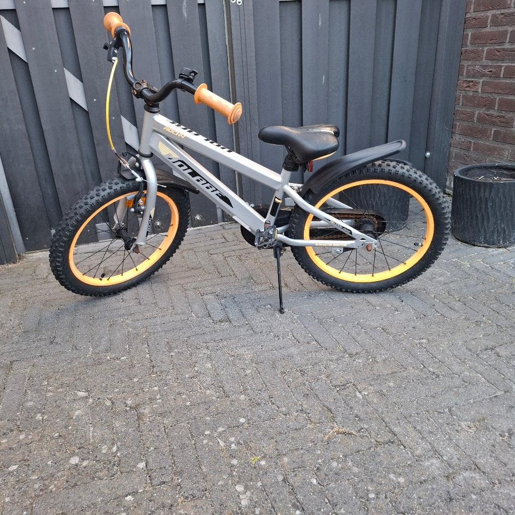 Jongens kinderfiets, Fietsen en Brommers, Fietsen | Jongens, Gebruikt, Handrem, 18 inch, Ophalen