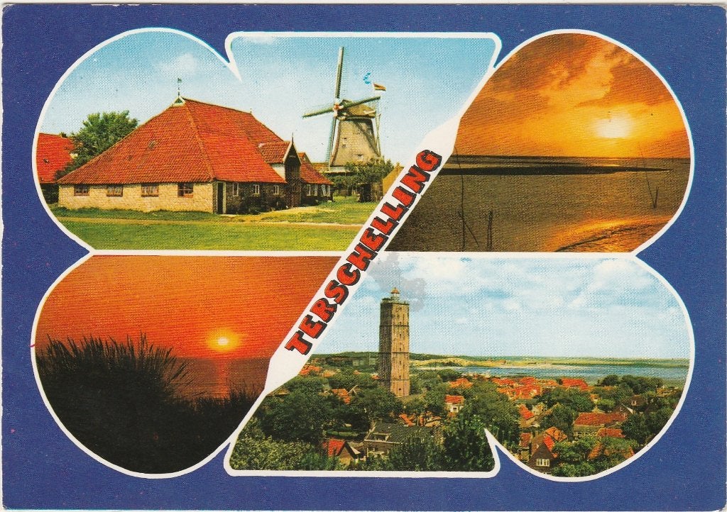 TERSCHELLING Molen Avond Brandaris, Verzenden, 1980 tot heden, Gelopen, Waddeneilanden