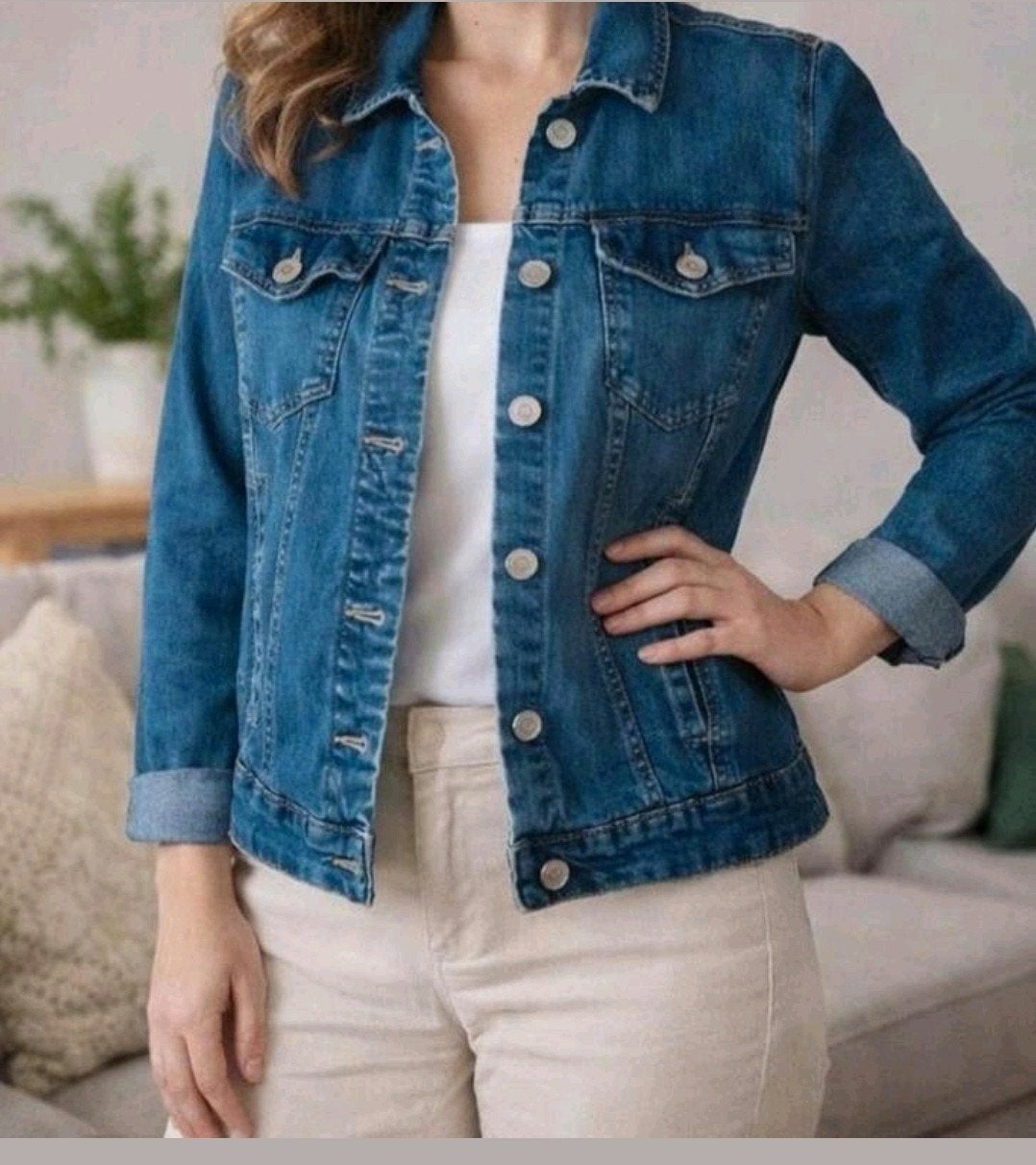 Stradivarius Spijkerjasje Denim Blauw – Maat XS, Kleding | Dames, Jassen | Zomer, Blauw, Ophalen of Verzenden, Zo goed als nieuw