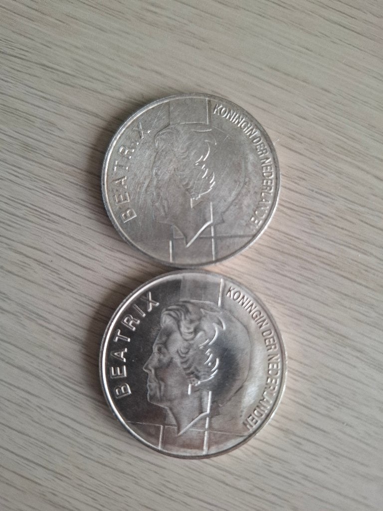 10 gulden munt Beatrix 1994 – 50 jaar Benelux - 2 stuks, Koningin Beatrix, Zilver, Ophalen of Verzenden, Losse munt