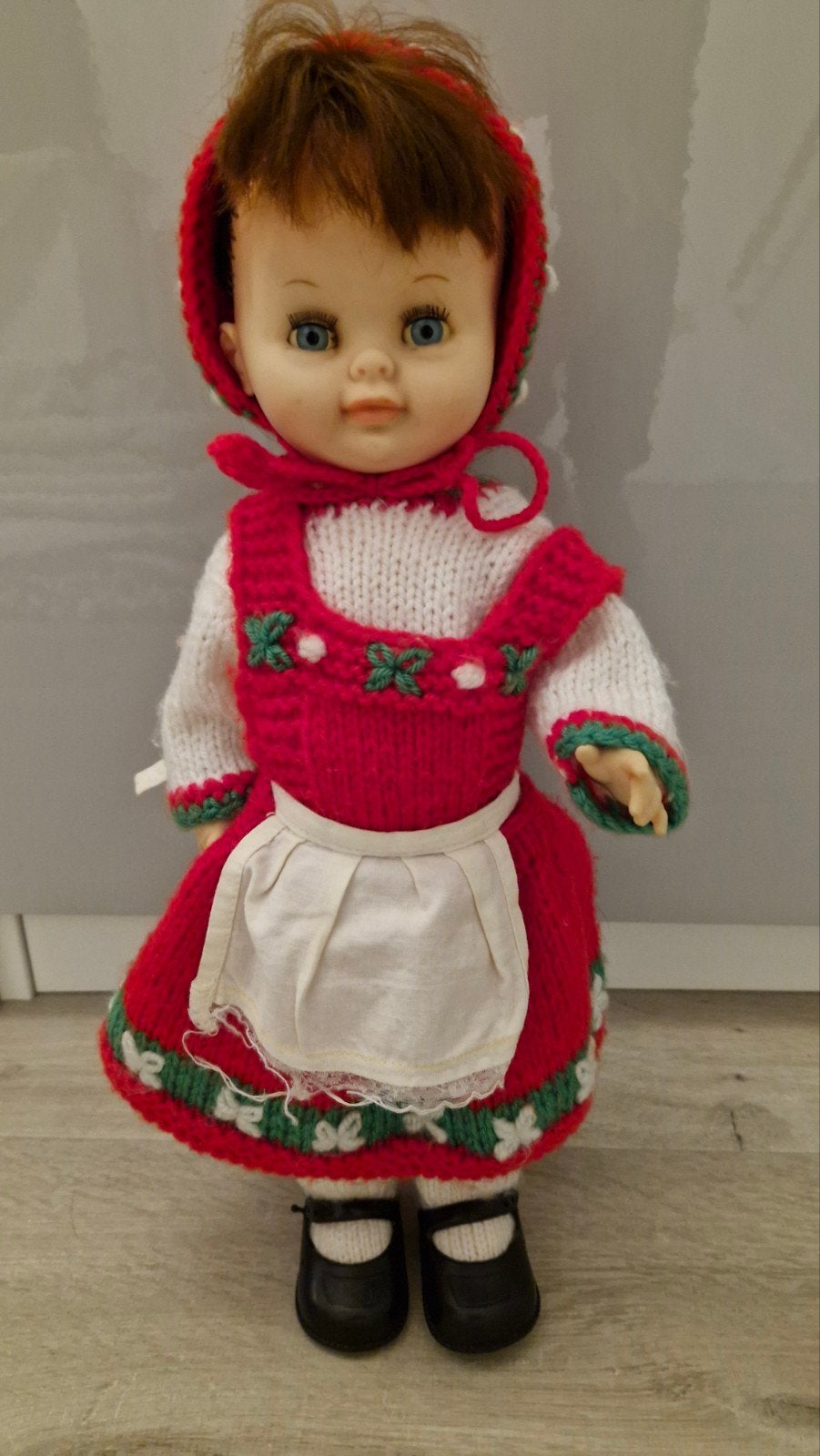 Vintage poppen met Kleding en Accessoires, Ophalen of Verzenden, Gebruikt, Babypop
