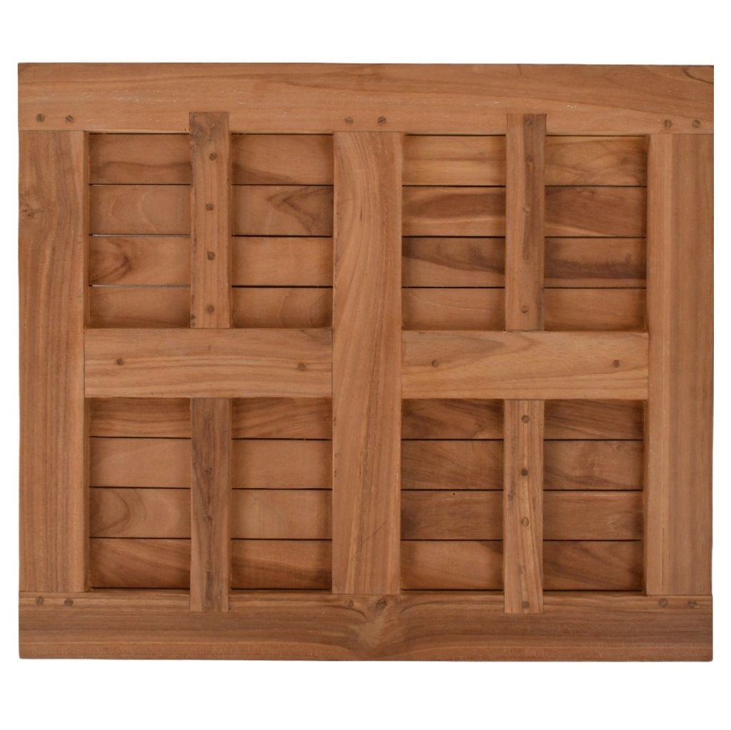 Teakhouten terras tafelblad rechthoek 70 x 60 cm, Ophalen of Verzenden, Nieuw