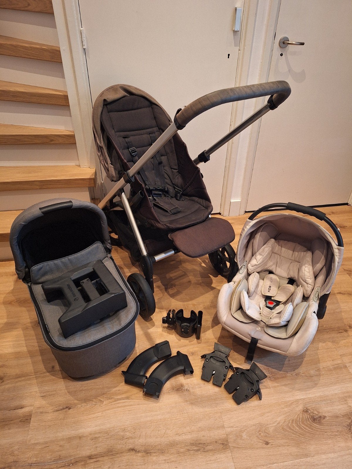Complete Easywalker kinderwagen set+babybak+Maxi-Cosi+extras, Ophalen, Zo goed als nieuw, Overige merken
