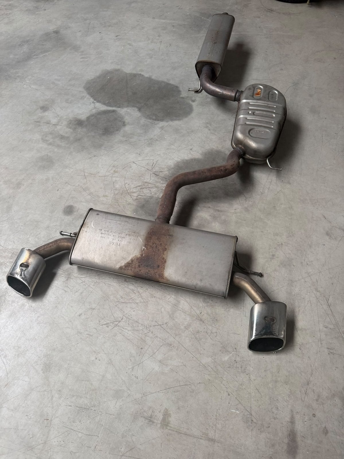 Seat leon SC cupra 5f5 originele uitlaat, Ophalen, Gebruikt, Volkswagen