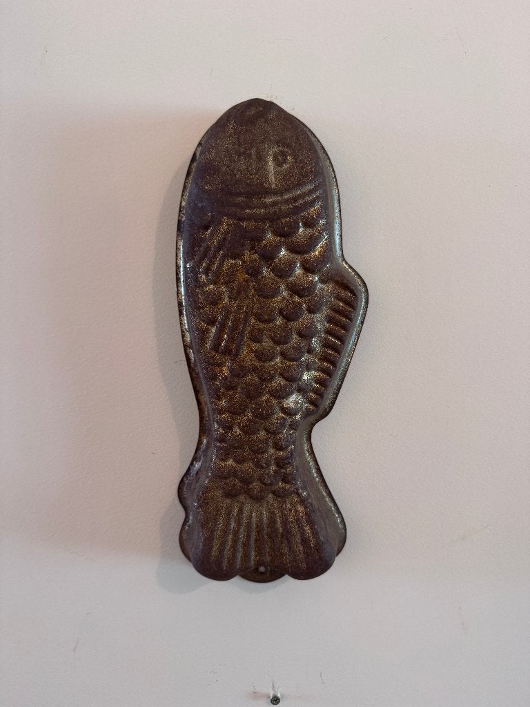 Vintage en antieke visbakvormen voor aan de muur, Ophalen of Verzenden