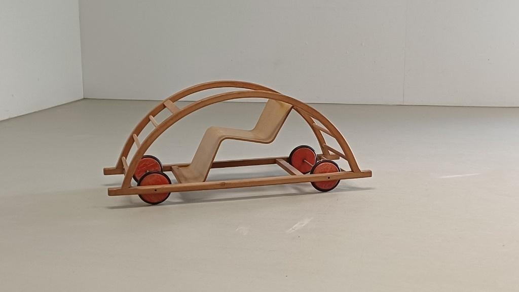 Hans Brockhage 1st Edition Schommelwagen vintage design 50s, Ophalen, Minder dan 50 cm, Gebruikt, Onbekend