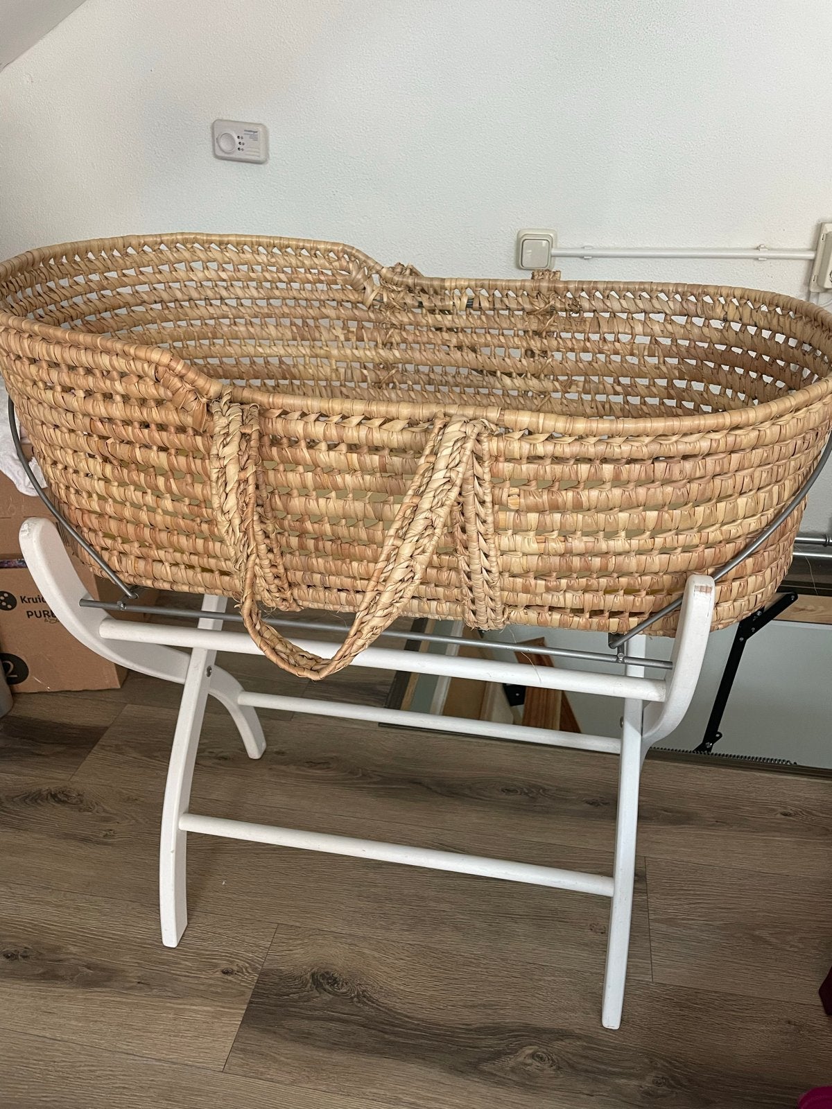 Mozes mandje met standaard, Kinderen en Baby's, Babywiegjes en Ledikanten, Ophalen, Gebruikt, Wieg