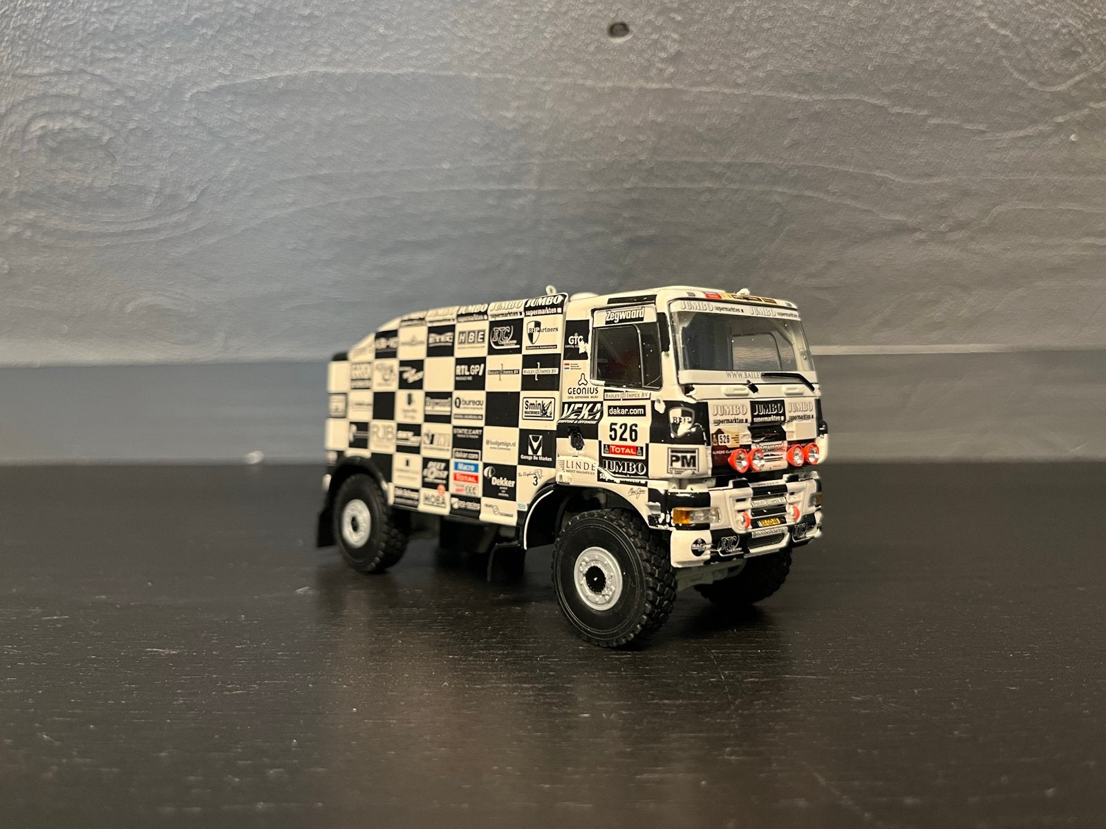 WSI Dakar Ginaf Jan Lammers 1:50, Hobby en Vrije tijd, Modelauto's | 1:50, Ophalen of Verzenden, Gebruikt, Bus of Vrachtwagen