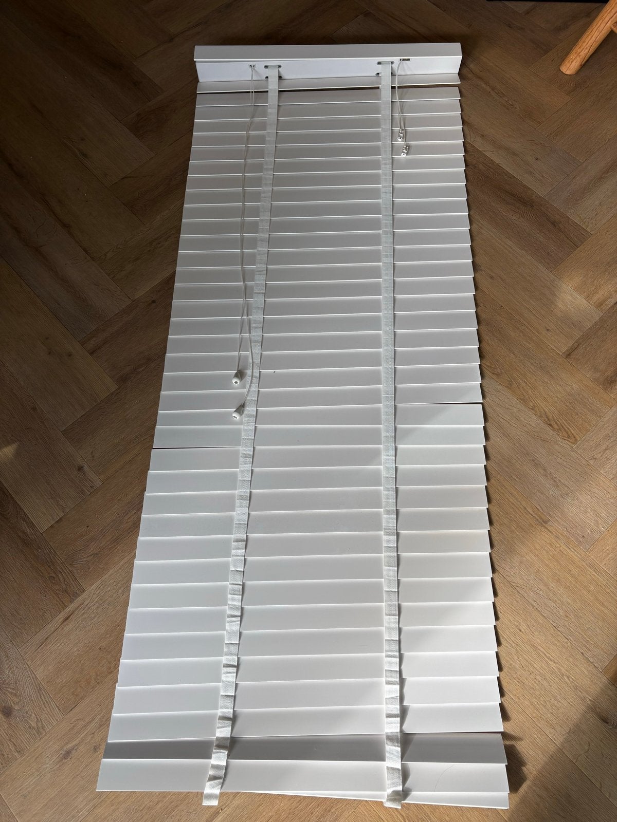 Witte houten jaloezieën - 70 x 175, Jaloezie, Wit, Hout, Nieuw