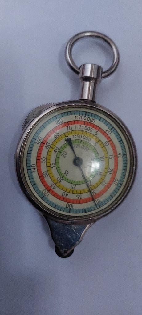 Vintage Curvimeter/opisometer/kaartafstandmeter, Antiek en Kunst, Ophalen