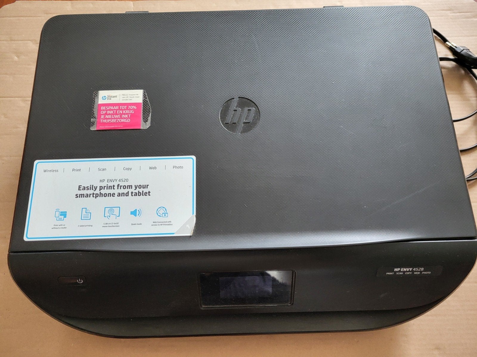 HP 4528 Envy  All in One .    Let op cardridges zijn  leeg, Computers en Software, Ophalen, Gebruikt, Inkjetprinter, All-in-one