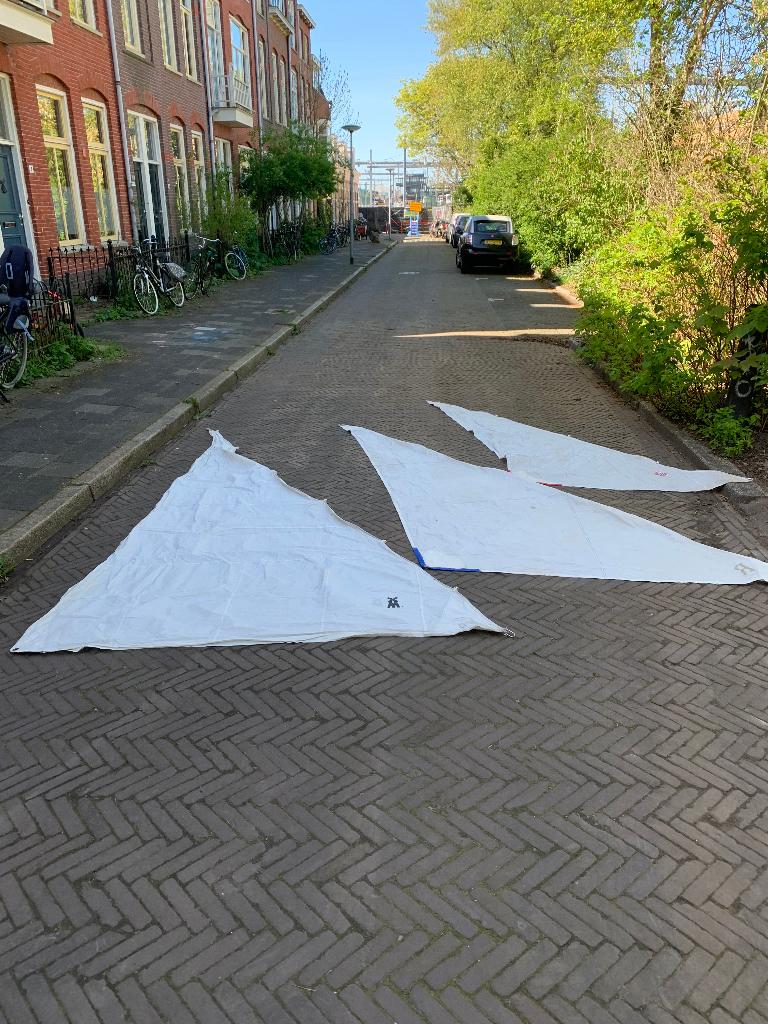Fokken open zeilboot, Watersport en Boten, Ophalen, Gebruikt, Genua of Fok, Minder dan 15 m²